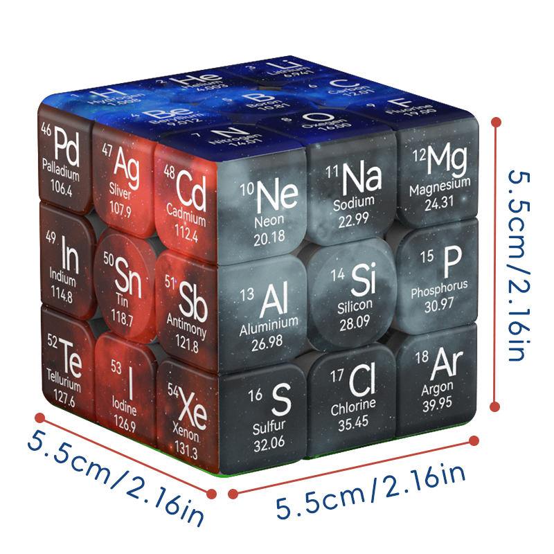 AliExpress The Periodic Table Cuberspeed ZIINA STAR 3x3 Speed Cube Puzzle Magic Cube 3x3x3 Puzzle, view 2
