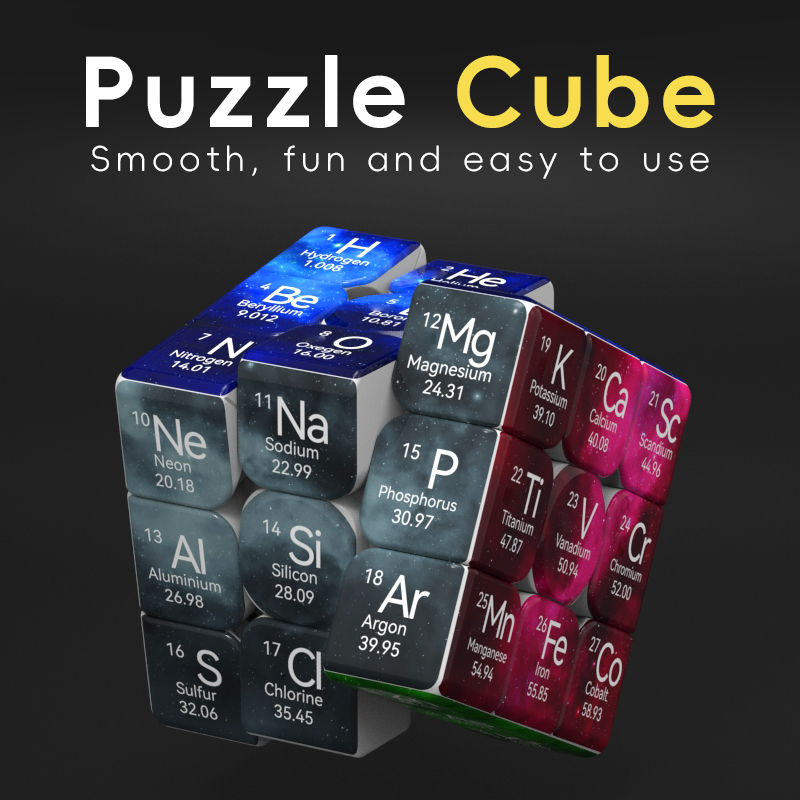 AliExpress The Periodic Table Cuberspeed ZIINA STAR 3x3 Speed Cube Puzzle Magic Cube 3x3x3 Puzzle, view 3