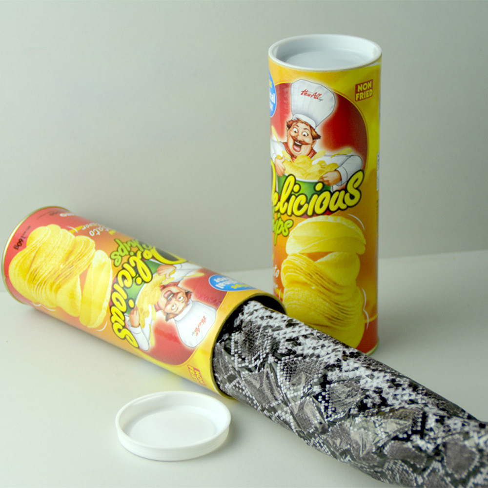 AliExpress The Potato Chip Snake Stage Magic Tricks Snake Toy April Fool Day Halloween Party Jokes in A Can Gag Gift Scary Fries Fun Toys, view 2