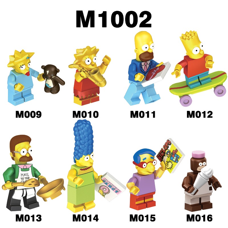 AliExpress The Simpsons Family Mini Model Figures Assemble Action Bros Figures Collection, view 3