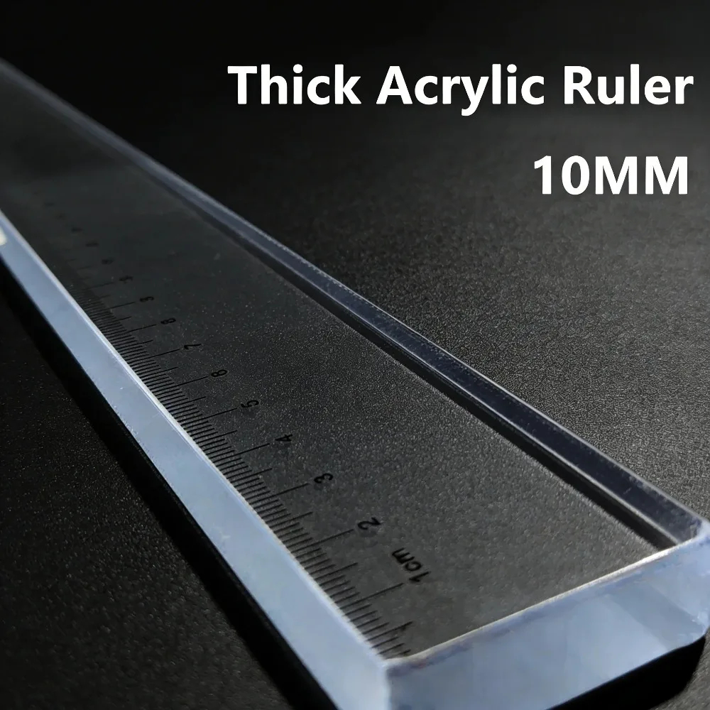 AliExpress 50 cm Acrylic Paperweight Ruler with Cutting Grid, view 3