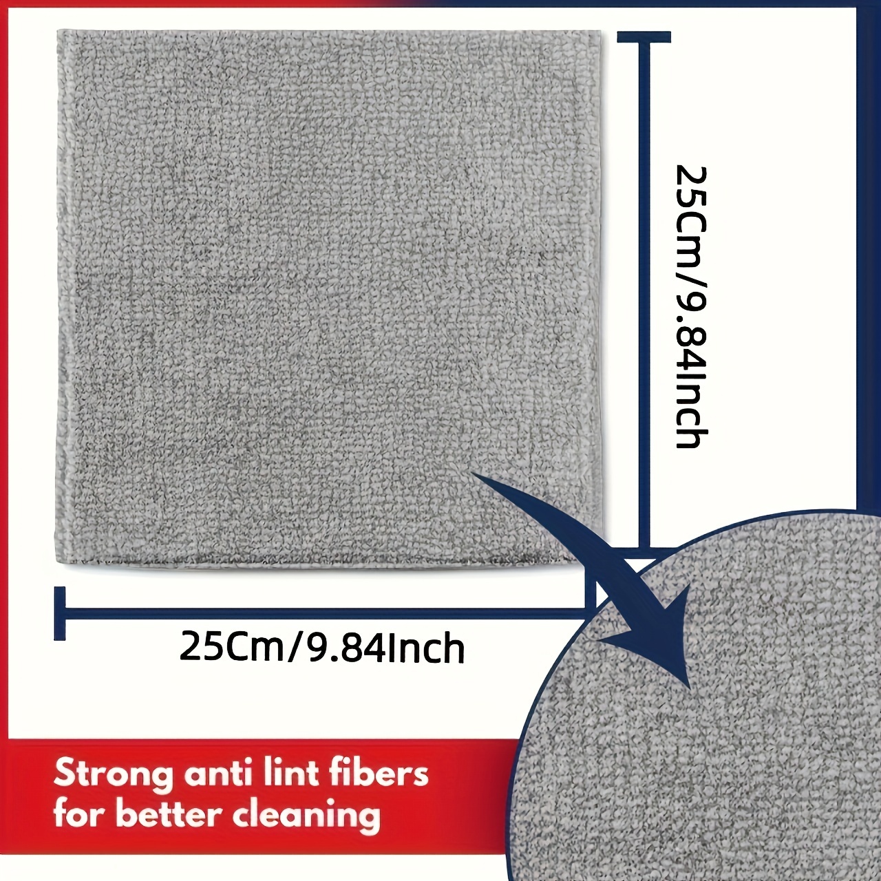 AliExpress Lint-Free Microfiber Cleaning Cloths, view 2