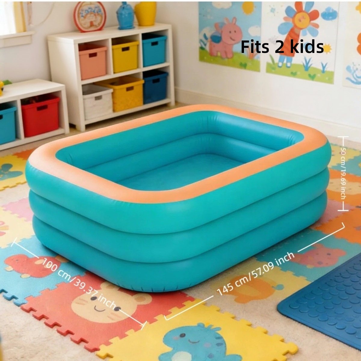 AliExpress Thickened Durable Family Inflatable Pool, Large for Backyard & Lawn Parties, Outdoor Summer Fun (Pump Not Included), view 2