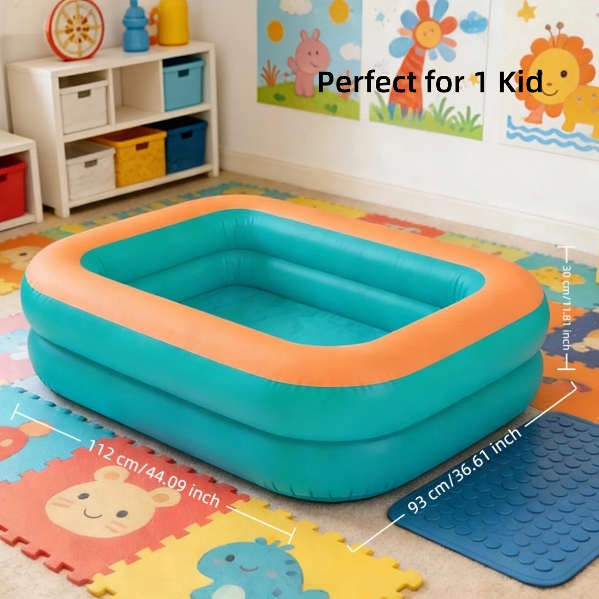 AliExpress Thickened Durable Family Inflatable Pool, Large for Backyard & Lawn Parties, Outdoor Summer Fun (Pump Not Included), view 3