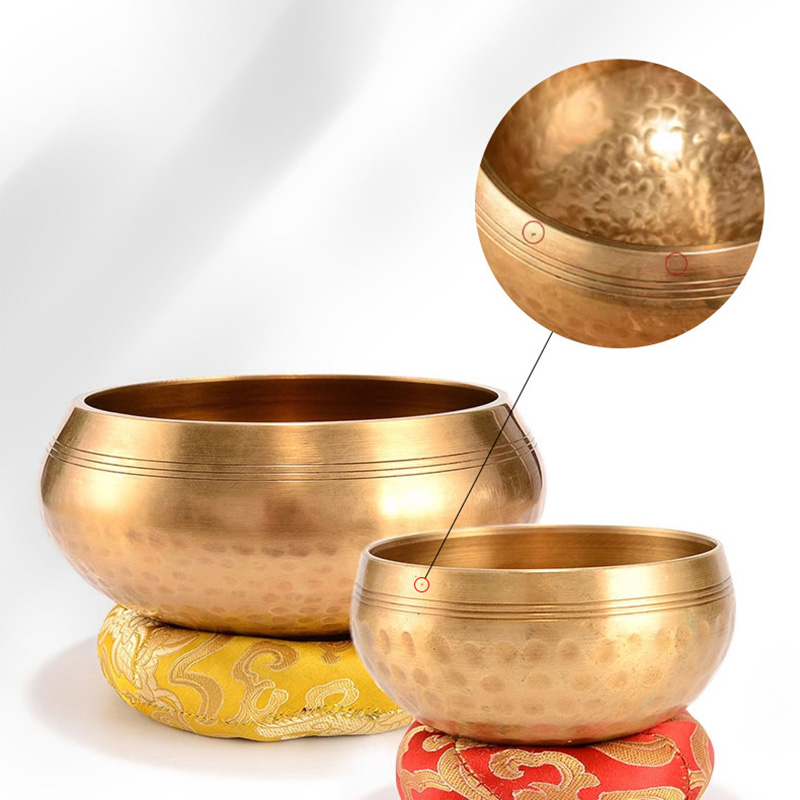 AliExpress Tibetan Handmade Brass Singing Bowl, Yoga Meditation Bowl for Sound Healing Stress Relief, Buddha Mindfulness bowl Instrument, view 5