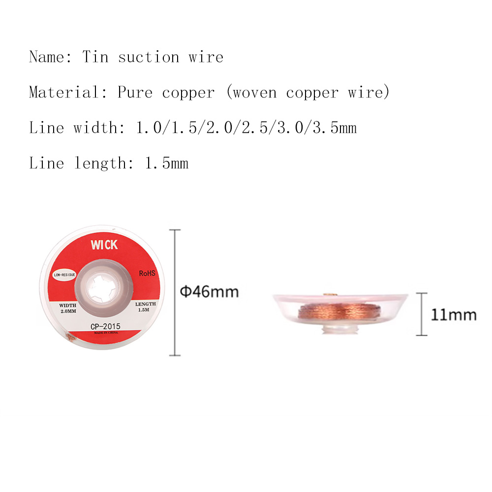AliExpress Manual Desoldering Braid with Flux (1.5m), view 4