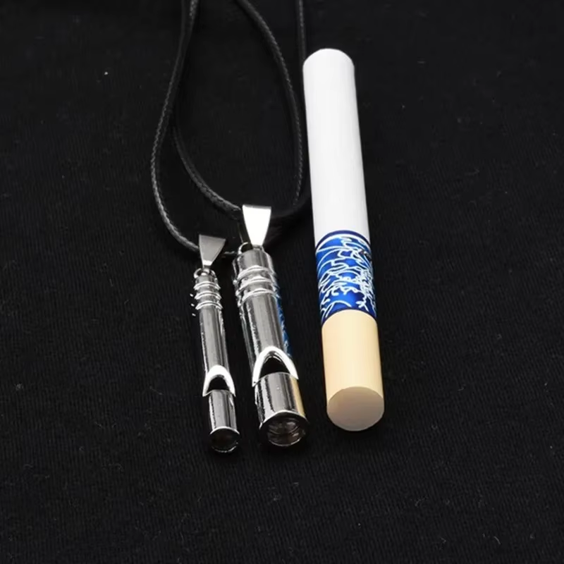 AliExpress Titanium Emergency Whistle Keychain, view 2
