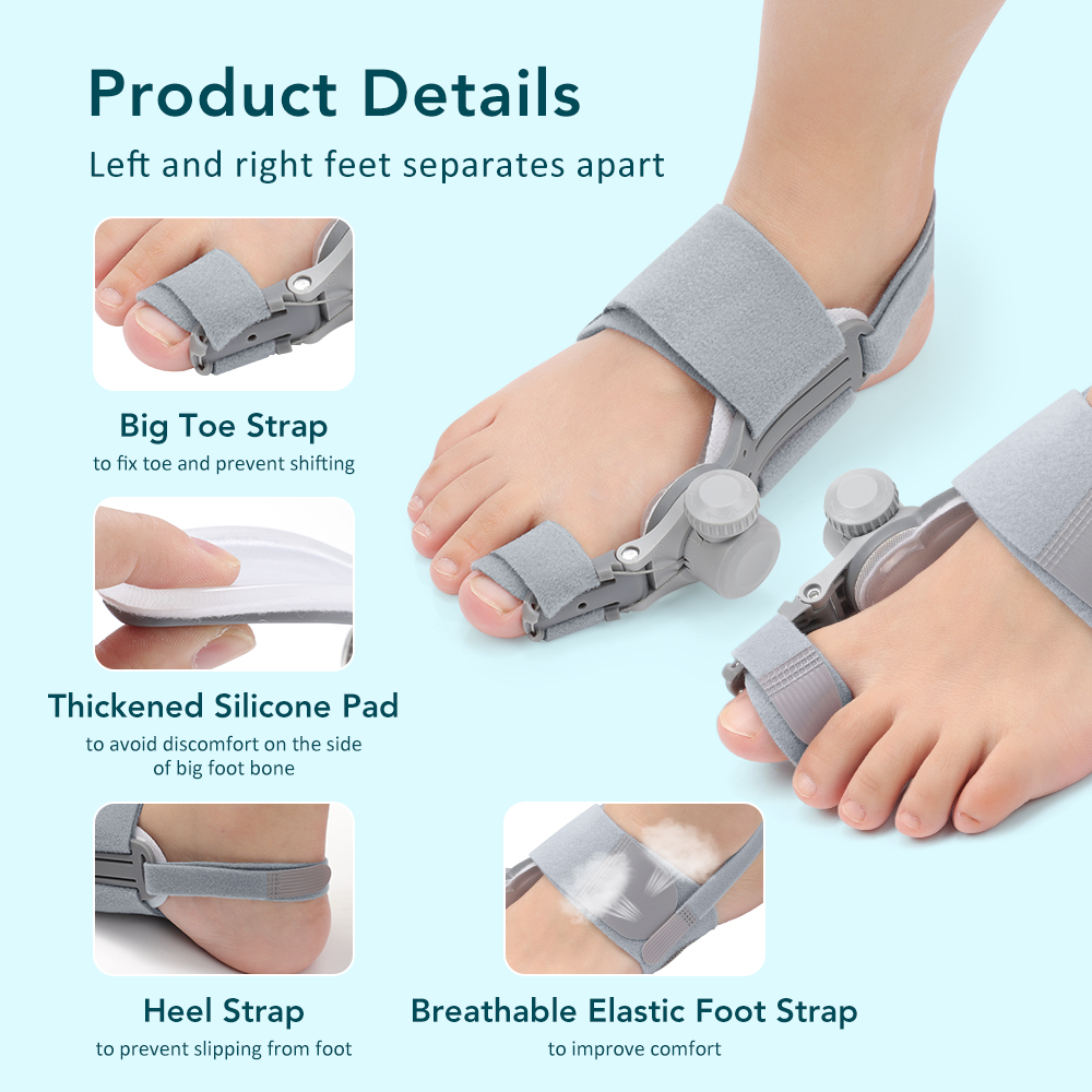 AliExpress Toe Adjuster Orthotics Bone Thumb Adjustable Hammer Protector Hallux Valgus Adjuster Bunion Adjuster Orthopedic Tool Care, view 4