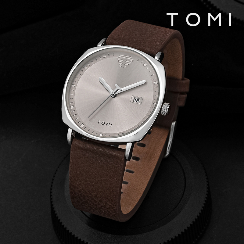 AliExpress TOMI Men's Minimalist Leather Quartz Watch