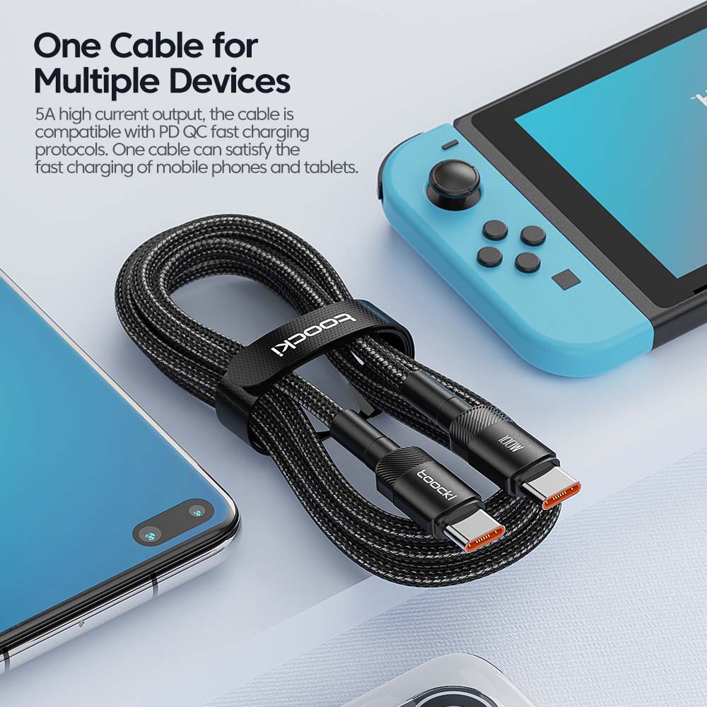 AliExpress Toocki 100W PD 3.0 USB-C to USB-C Cable, view 3