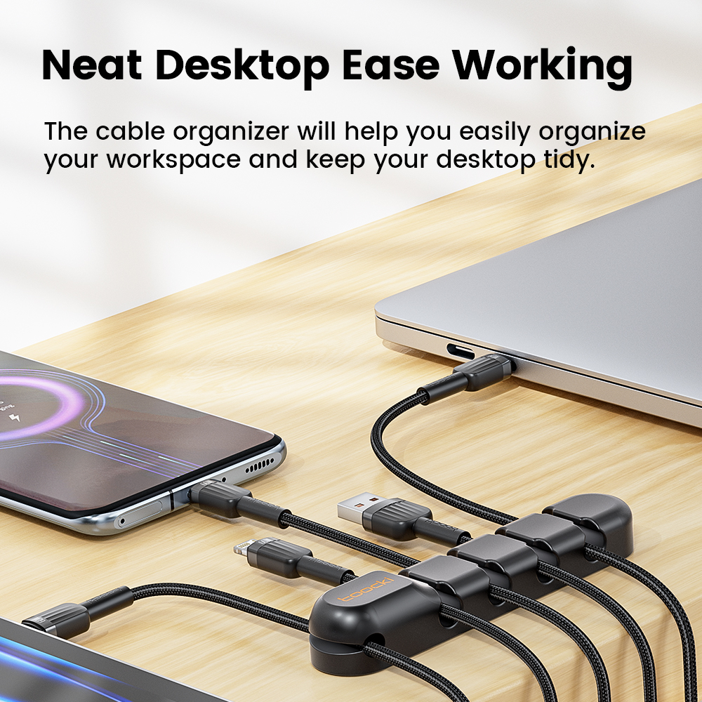 AliExpress Toocki Flexible Cable Winder Organizer, view 2