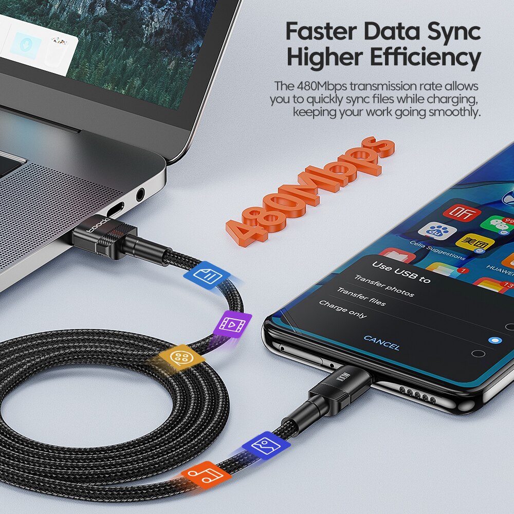 AliExpress Toocki USB-C Fast Charging Cable, view 3