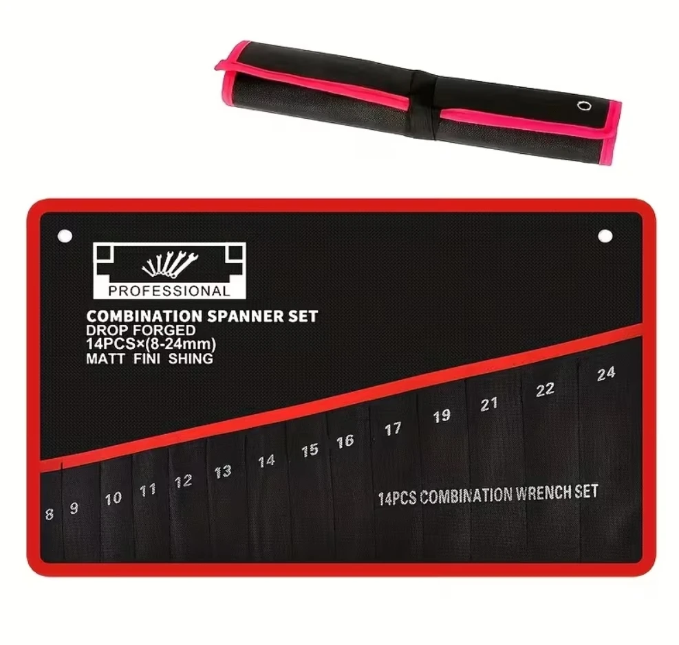 AliExpress 14-Pocket Roll-Up Wrench Tool Bag