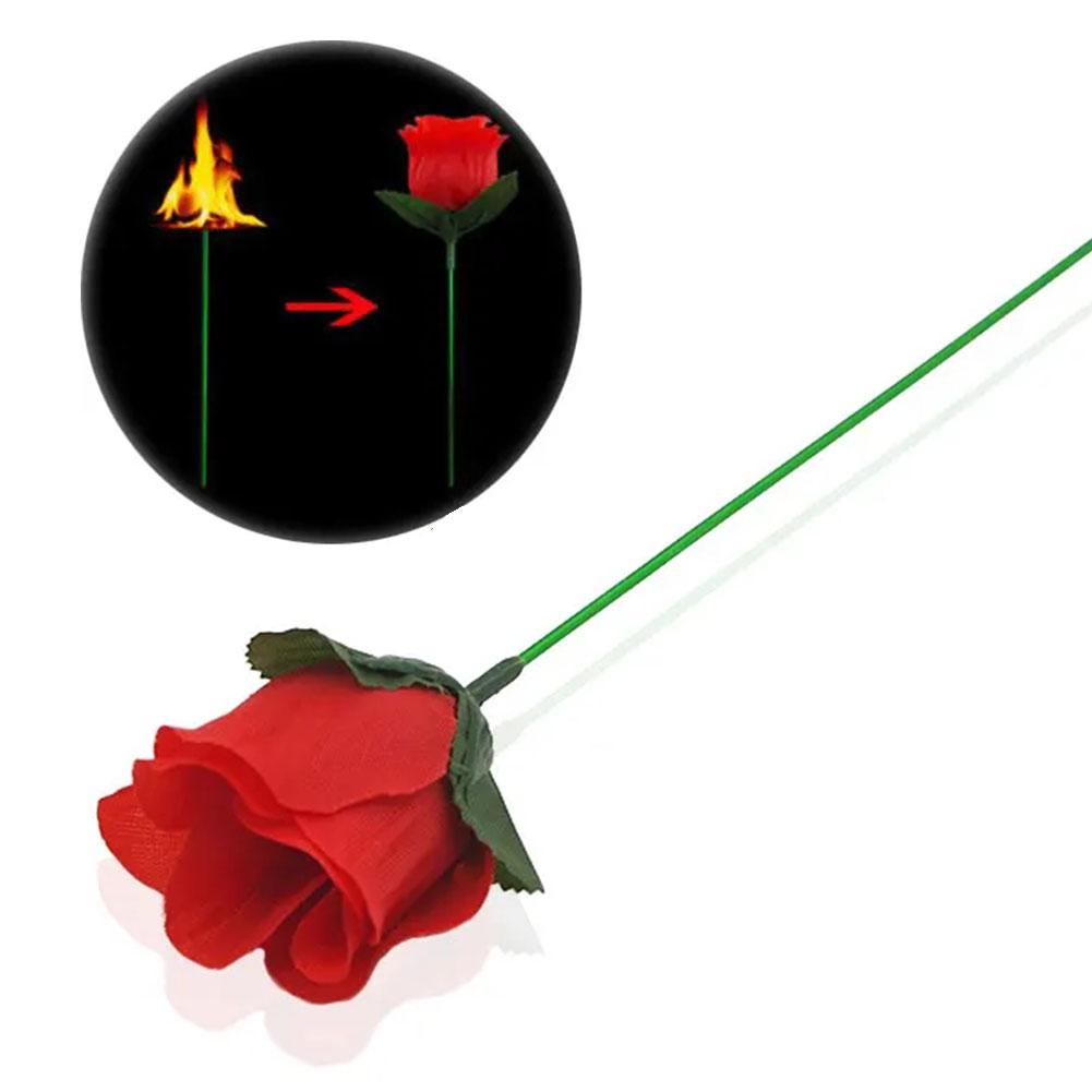 AliExpress Torch To Flower-Torch To Rose-Fire Magic Trick Flame Appearing Flower Professional Magician Performance Props Valentine's Day, view 2