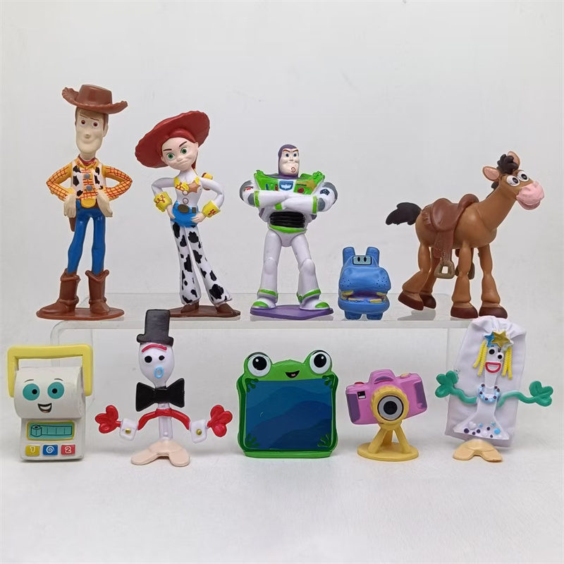 AliExpress Toy Story 5 Action Figures Toys Woody Buzz Lightyear Jessie Lilypad Dolls Cake Toppers Desktop Ornaments Birthday Christmas Gift