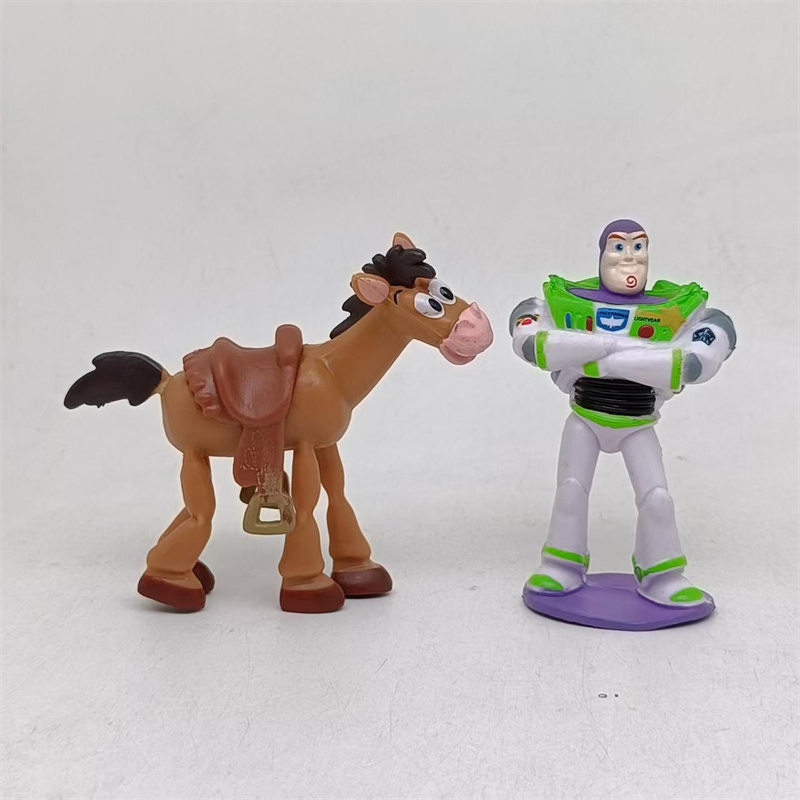 AliExpress Toy Story 5 Action Figures Toys Woody Buzz Lightyear Jessie Lilypad Dolls Cake Toppers Desktop Ornaments Birthday Christmas Gift, view 2