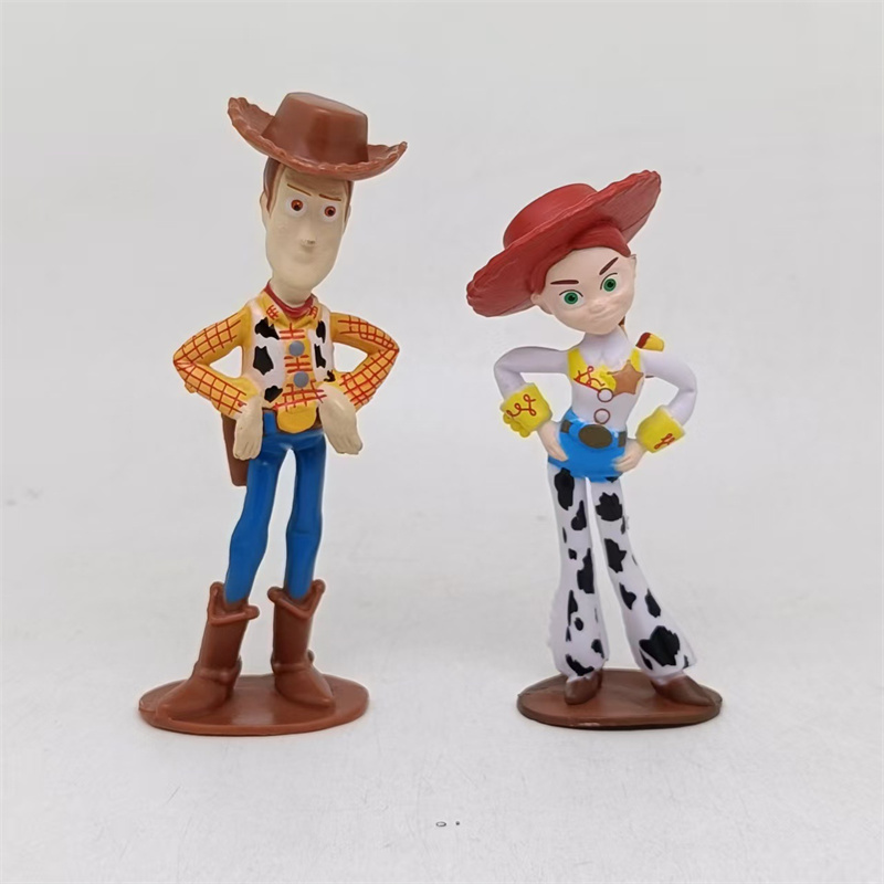 AliExpress Toy Story 5 Action Figures Toys Woody Buzz Lightyear Jessie Lilypad Dolls Cake Toppers Desktop Ornaments Birthday Christmas Gift, view 3