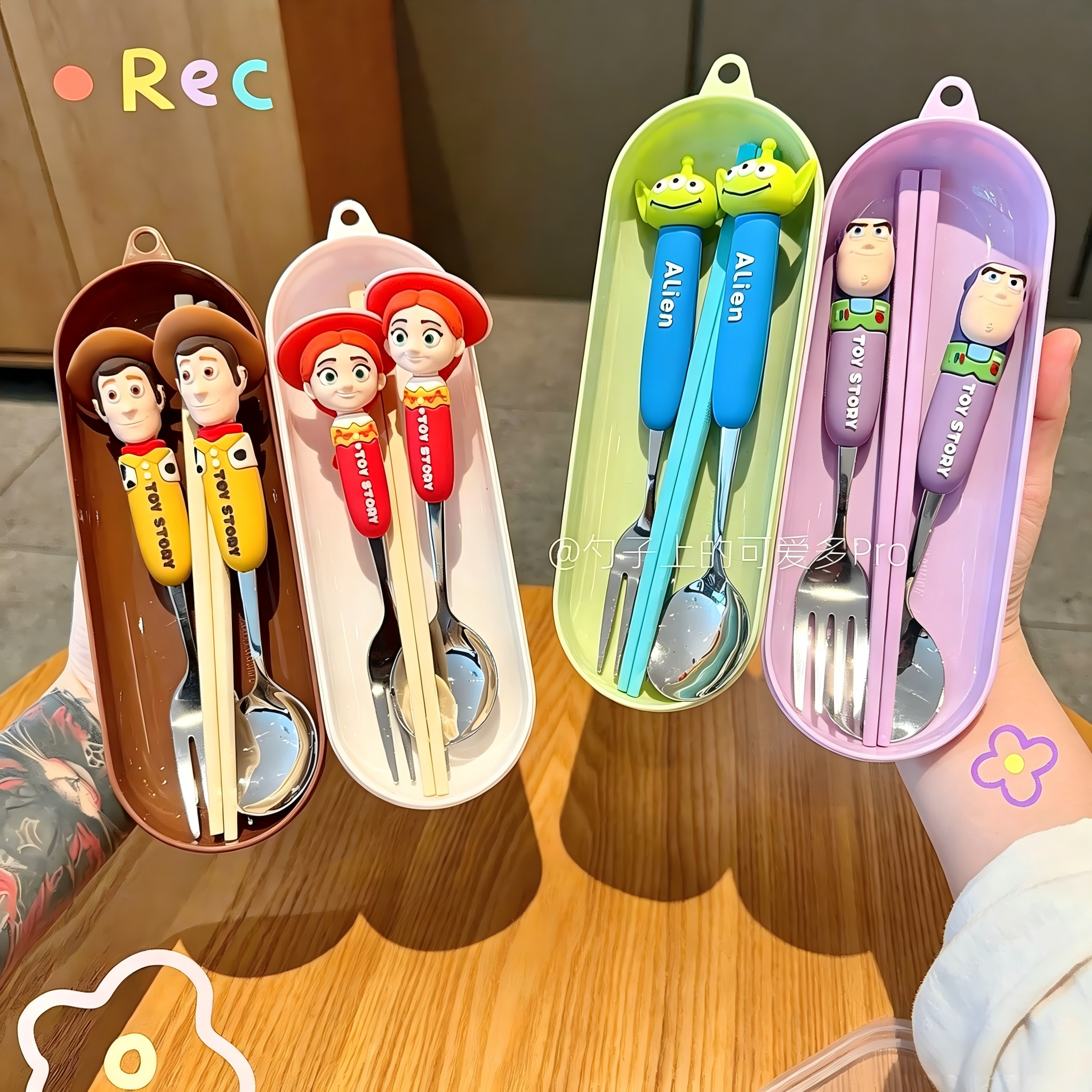 AliExpress Toy Story 5 Spoon Fork Cutlery Set Woody Buzz Lightyear Jessie Forky Alien Cartoon Character Birthday Christmas Gift For Fans