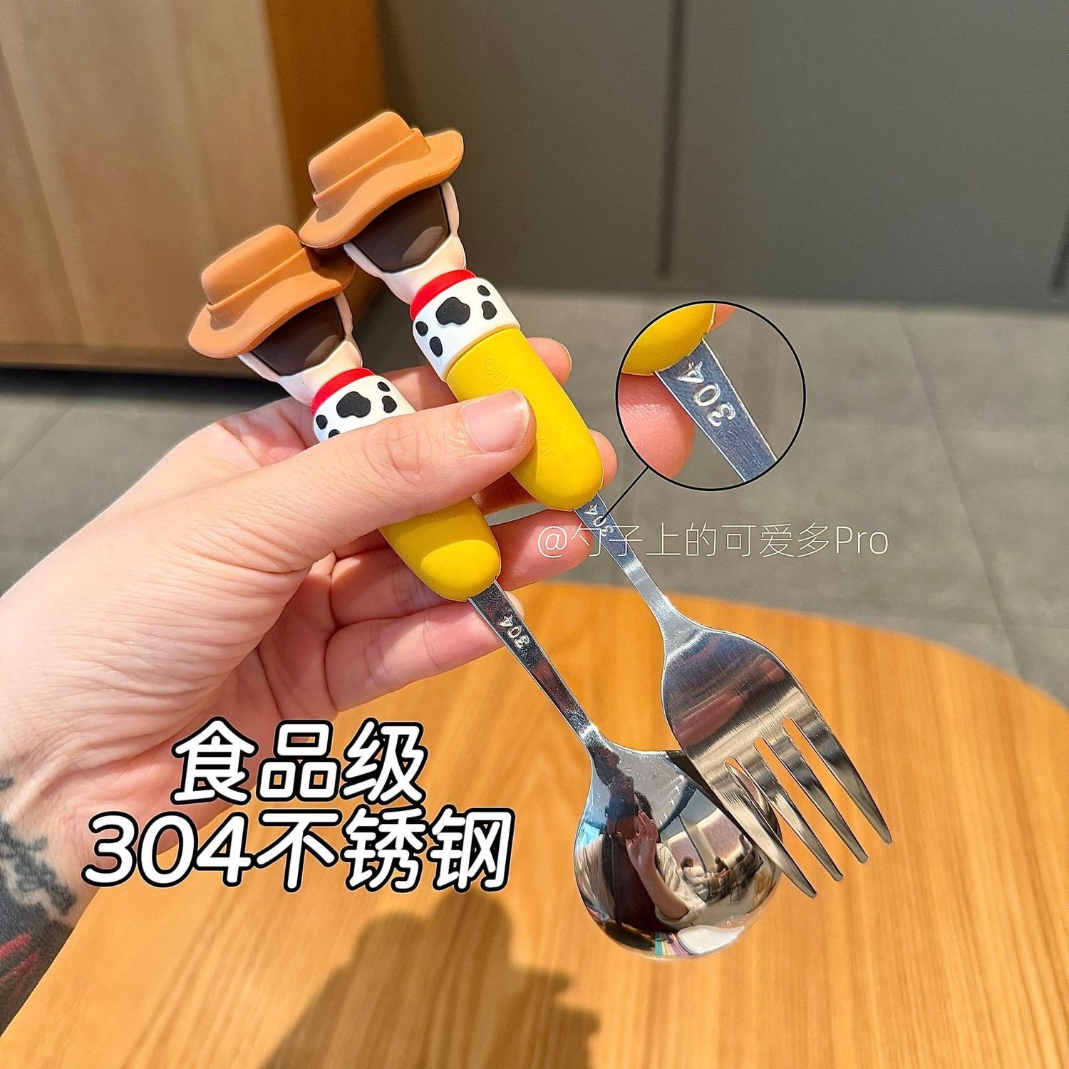 AliExpress Toy Story 5 Spoon Fork Cutlery Set Woody Buzz Lightyear Jessie Forky Alien Cartoon Character Birthday Christmas Gift For Fans, view 3