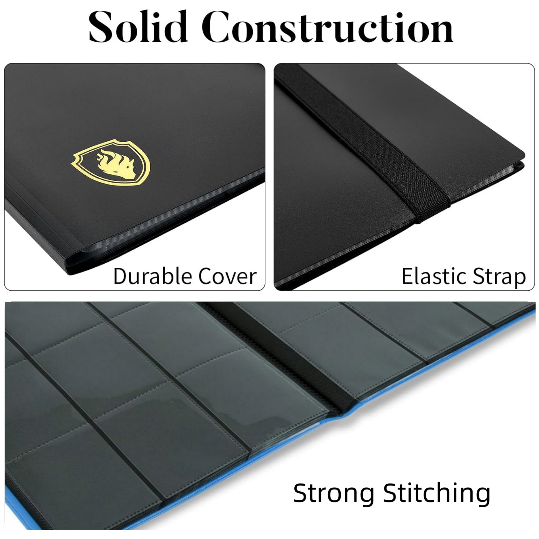AliExpress Trading Card Binder, 9 Pockets Card Album Folder, 360 Side Loading Pocket Binder for Yugioh, Sport and Other TCG, view 3