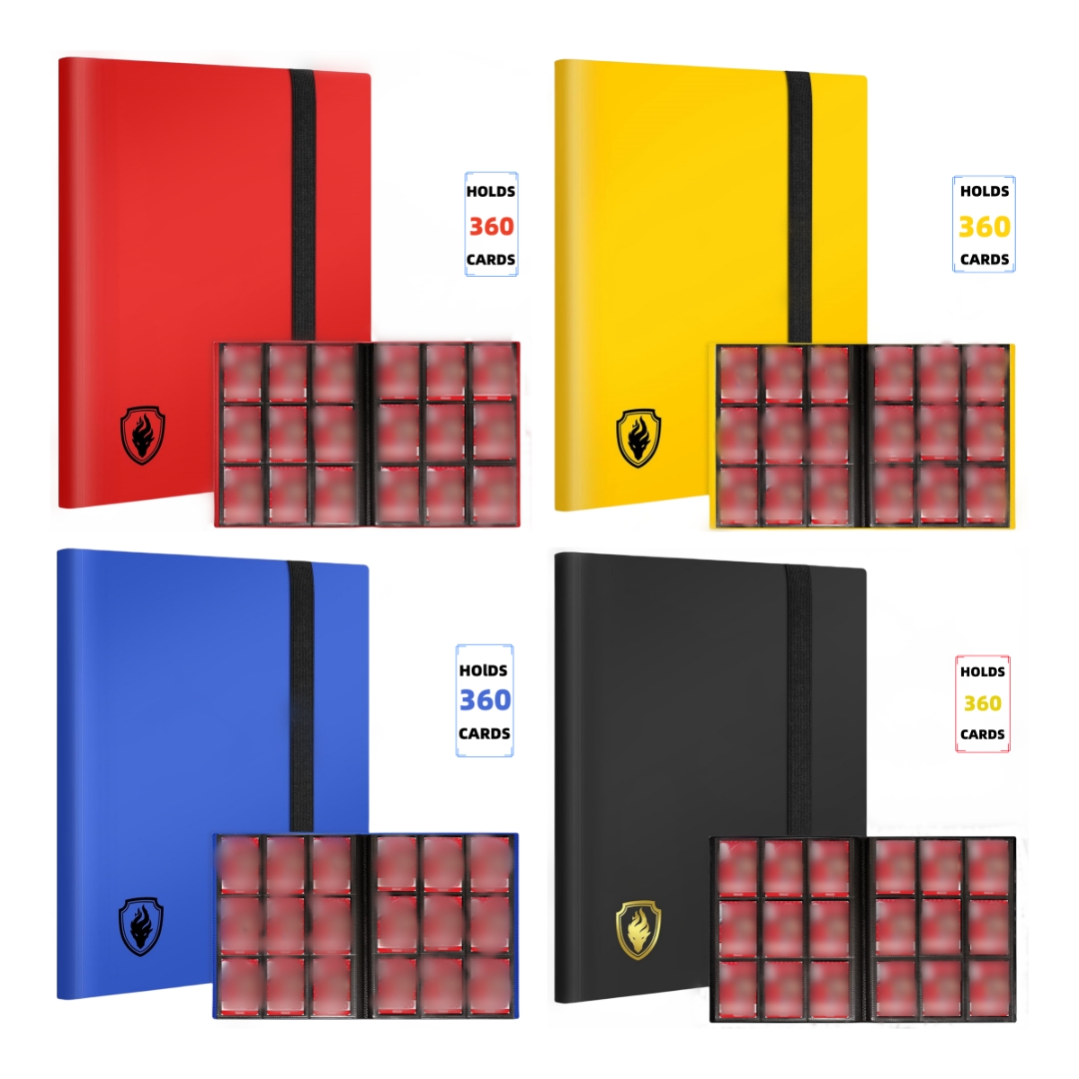 AliExpress Trading Card Binder, 9 Pockets Card Album Folder, 360 Side Loading Pocket Binder for Yugioh, Sport and Other TCG, view 5