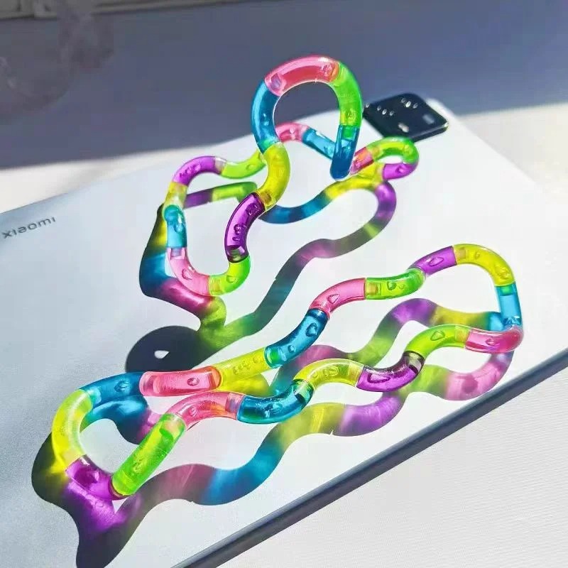 AliExpress Rainbow Twisting Rope Fidget Toy, view 3