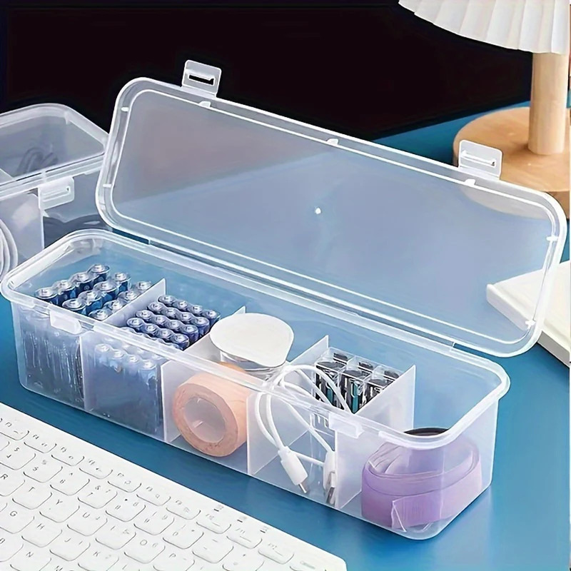 AliExpress Clear Cable and Battery Storage Case with Lid, view 4