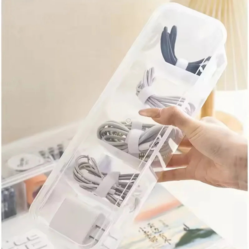 AliExpress Transparent Cable Storage Box with Lid, view 6