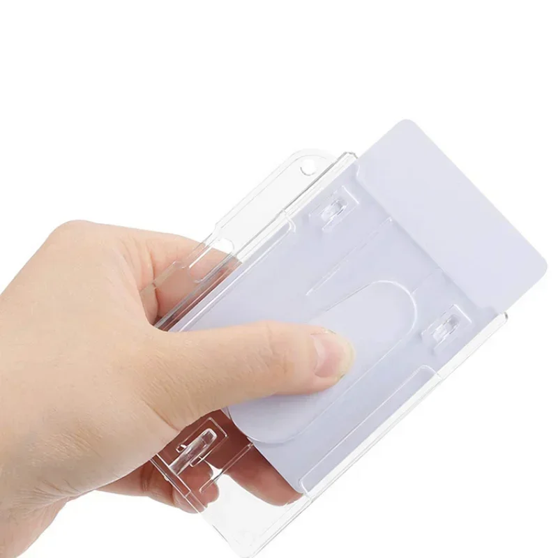 AliExpress Clear Multi-Slot ID Badge Holder with Reel, view 5