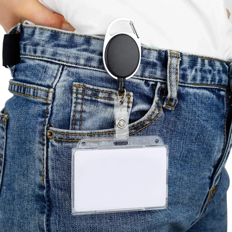 AliExpress Clear Multi-Slot ID Badge Holder with Reel, view 6