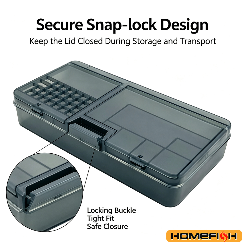AliExpress Transparent Grid Compartment Storage Box, view 2