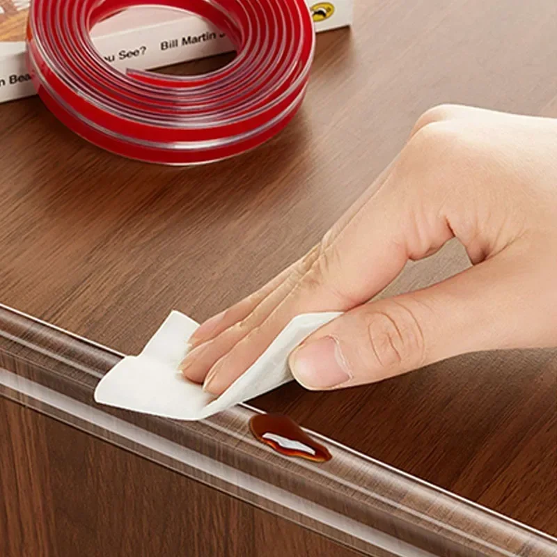 AliExpress Transparent PVC Baby Protection Strip with Double-Sided Tape Anti-Bumb Kid Safety Table Edge Furniture Guard Corner L Protectors, view 4