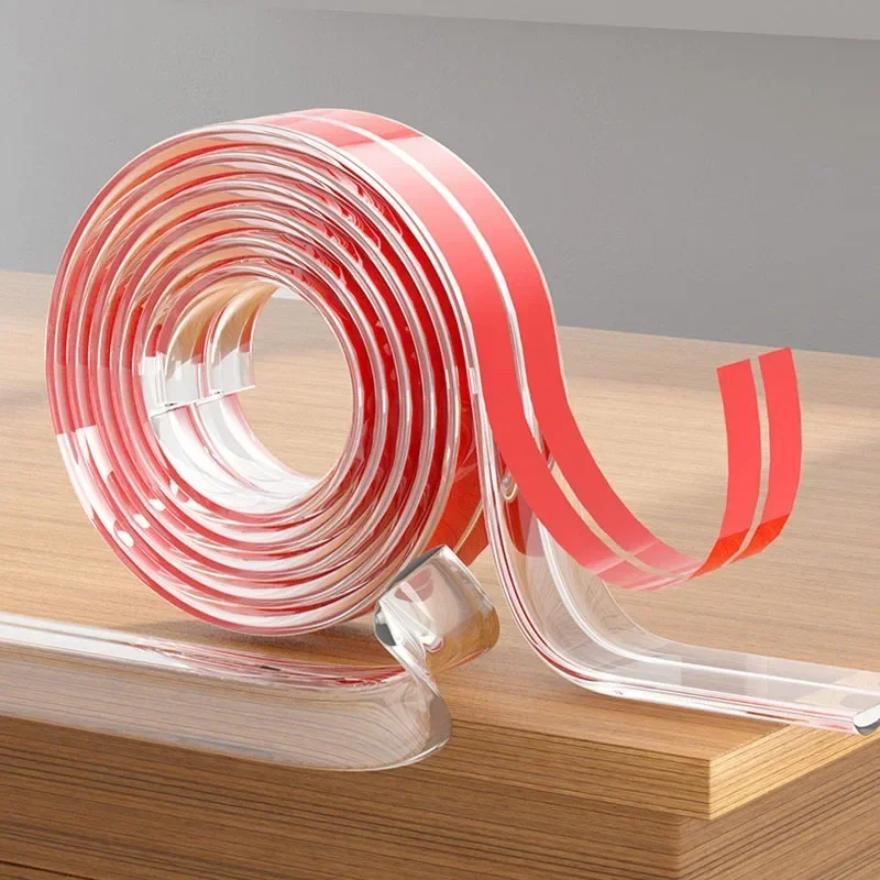AliExpress Transparent PVC Baby Protection Strip with Double-Sided Tape Anti-Bumb Kid Safety Table Edge Furniture Guard Corner L Protectors, view 6