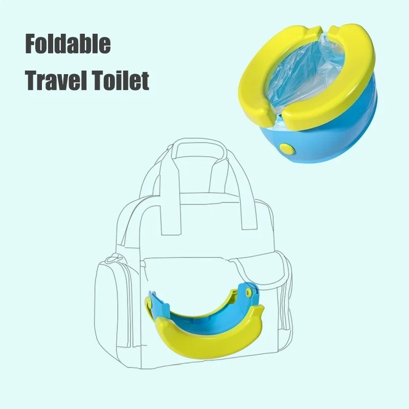 AliExpress Travel Folding Baby Potty, Portable Kids Toilet Urinal, Compact Potty Training Seat, Lightweight Travel Essential for Toddler Bo, view 4