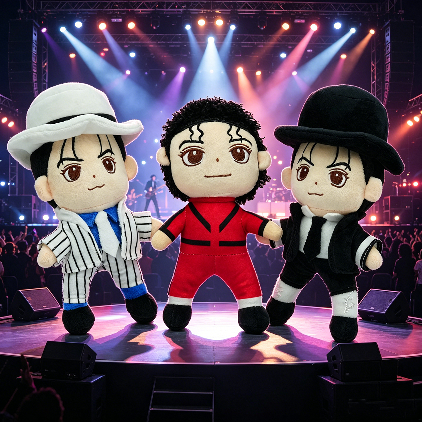 AliExpress TreasuringU Cartoon Michael Plush Doll Cool Jackson Stuffed Toys Star Plushie Fans Birthday Gifts