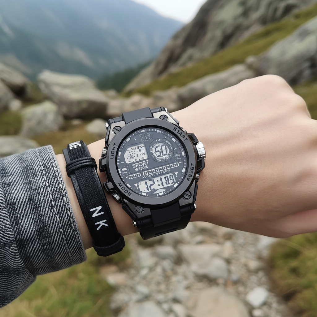 AliExpress Men's Multifunction Digital Sports Watch, view 2