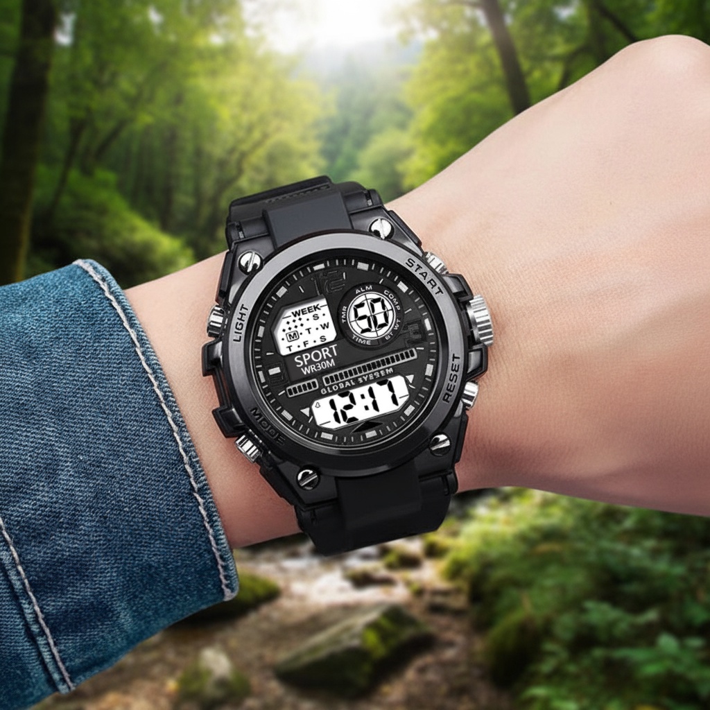 AliExpress Men's Multifunction Digital Sports Watch, view 5