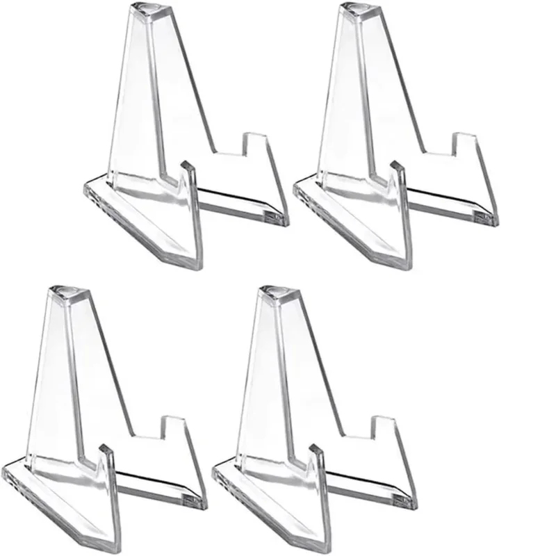 AliExpress Triangular Card Display Stand 30 Pack – Mini Acrylic Idol Photo Picture Holder, Rack for Coin & Sports Trading Cards, view 6