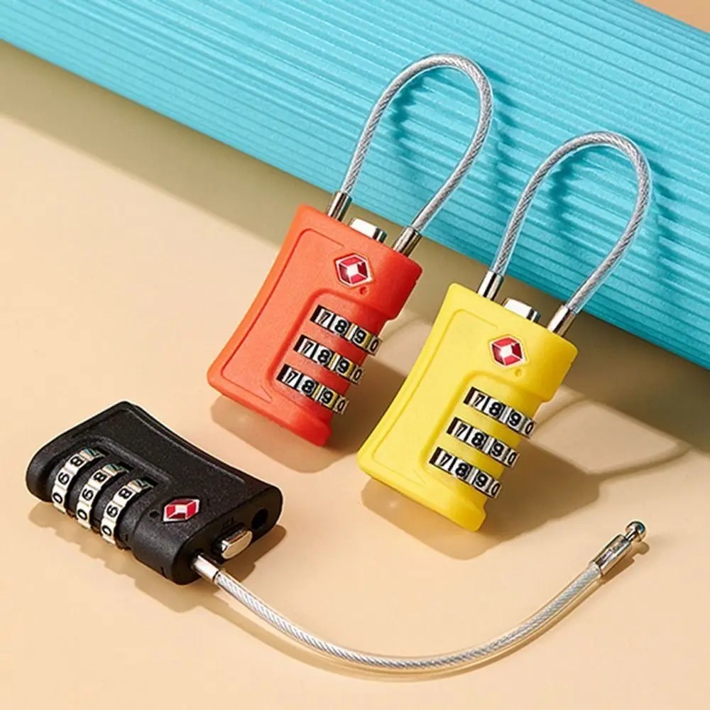 AliExpress TSA Customs Lock 3 Digits Travel Password Changeable Lock Digital Lock ABS Mini Suitcase Luggage Anti-theft Lock for Airplane, view 5