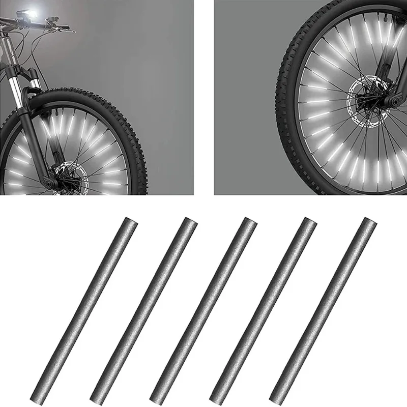 AliExpress Tube Warning Strip 12Pcs Reflective Mount Clip  Bicycle Wheel Spoke Reflector Stripe Steel Wire Lamp MTB Bike Reflector Light, view 6