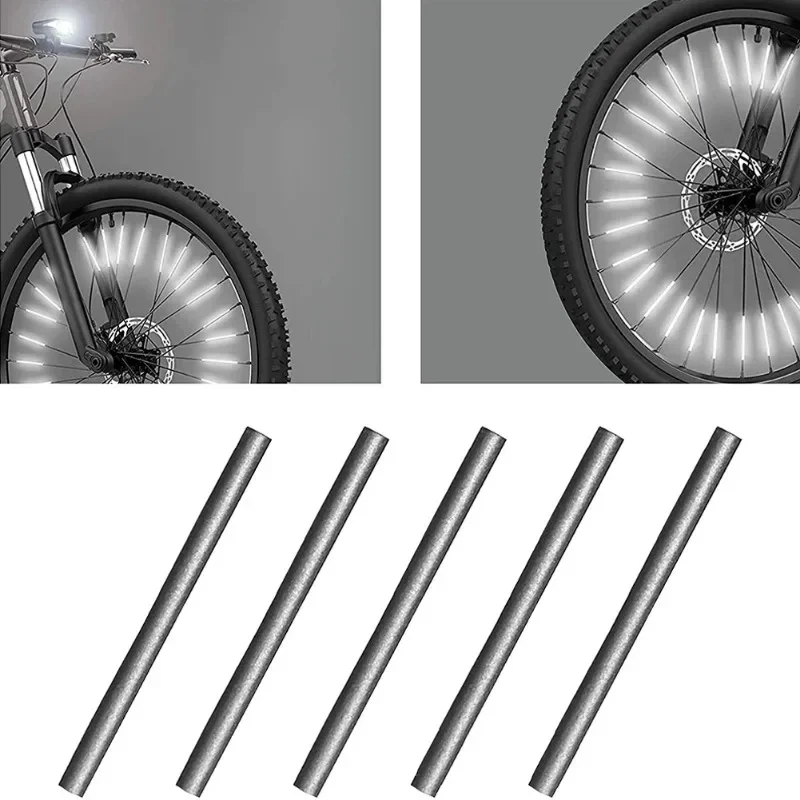 AliExpress Tube Warning Strip 12Pcs Reflective Mount Clip  Bicycle Wheel Spoke Reflector Stripe Steel Wire Lamp MTB Bike Reflector Light, view 6