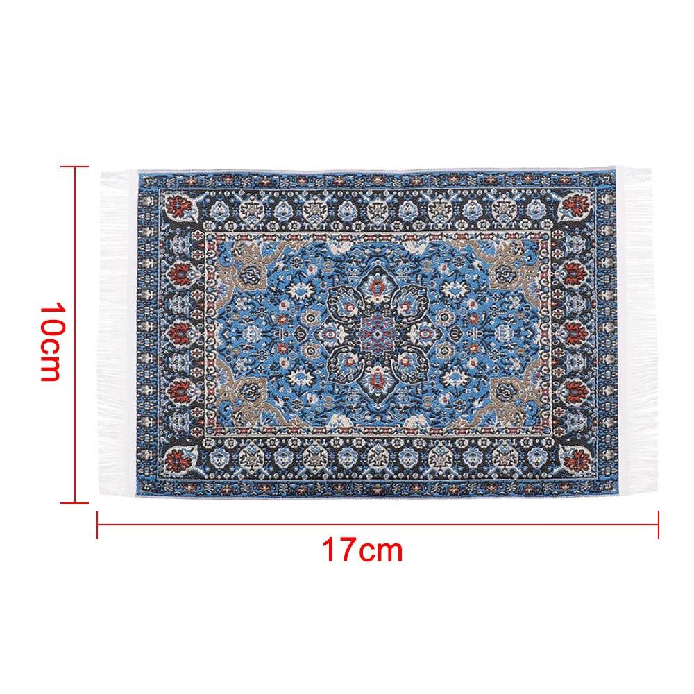 AliExpress Turkish Style Miniature Weaving Rug Playing House Floor Coverings Dollhouse Carpet  1:12 Scale Doll Accessories, view 6
