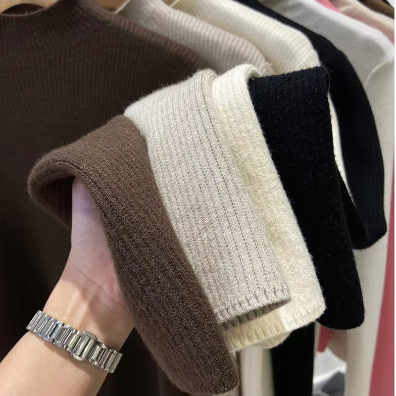 AliExpress Turtleneck Winter Sweater Women Elegant Thicken Velvet Lined Warm Sueter Knitted Pullover Slim Tops Jersey Knitwear Jumper New, view 6