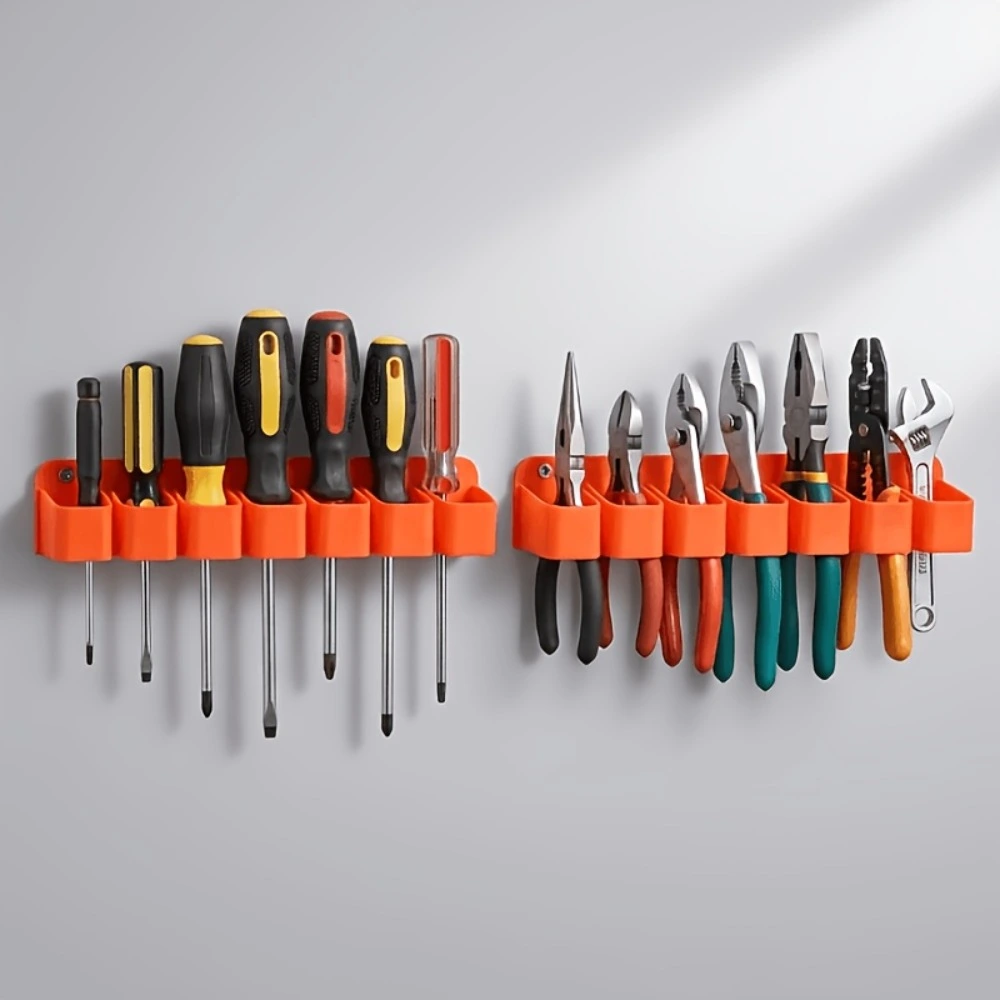 AliExpress Two-Piece Wall-Mounted Tool Storage Rack - Garage Tool Rack, Suitable for Screwdrivers and Pliers