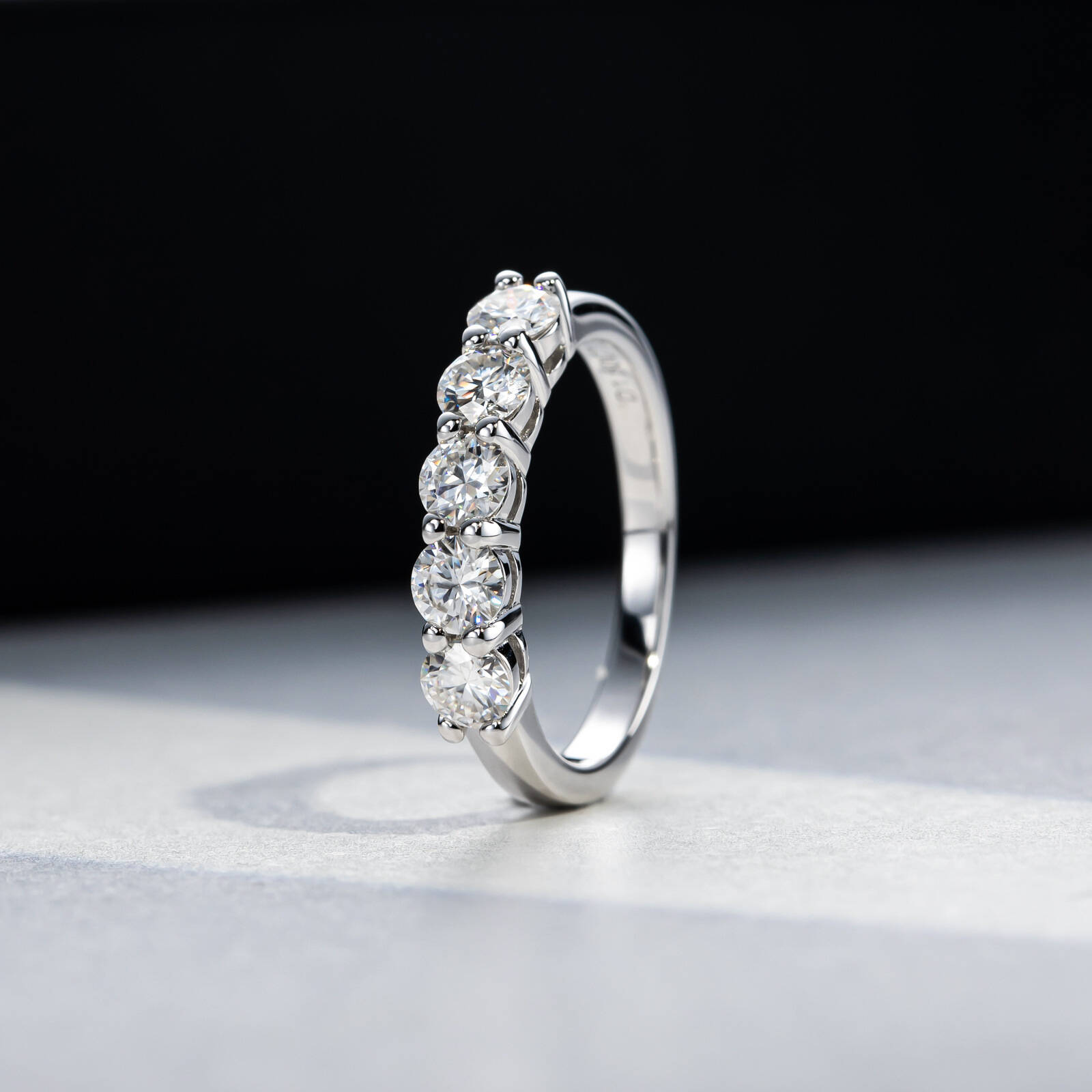 AliExpress TY 925 Silver Moissanite Ring (4mm, D Color), view 4