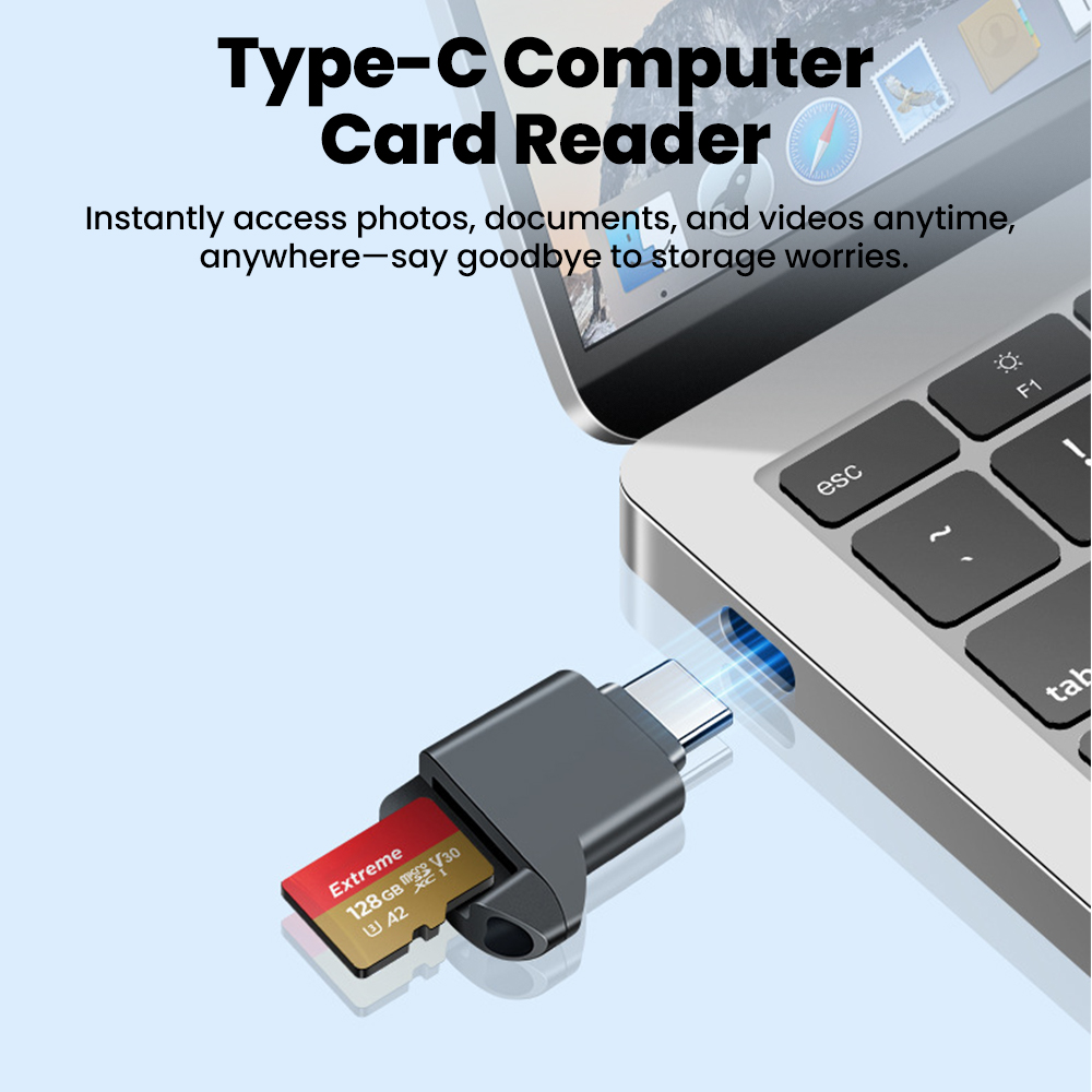 AliExpress USB-C Mini TF Card Reader, view 2