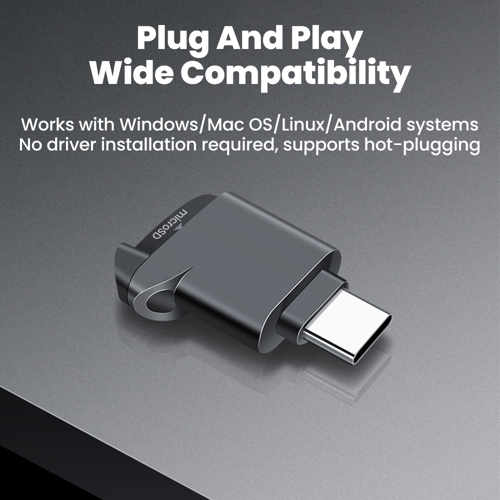 AliExpress USB-C Mini TF Card Reader, view 6