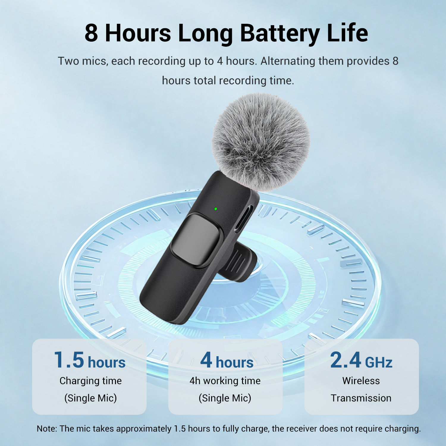 AliExpress Type-C Wireless Lavalier Microphone, view 5
