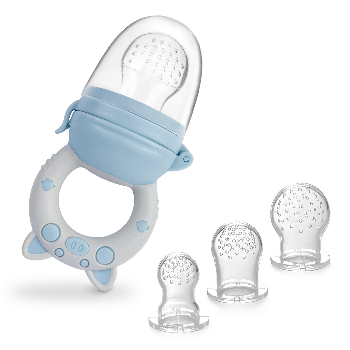 AliExpress TYRY.HU 4pcs/set Silicone Fruit & Vegetable Feeder for Infants and Toddlers 6-36 Months Food Grade Teething & Feeding Pacifier