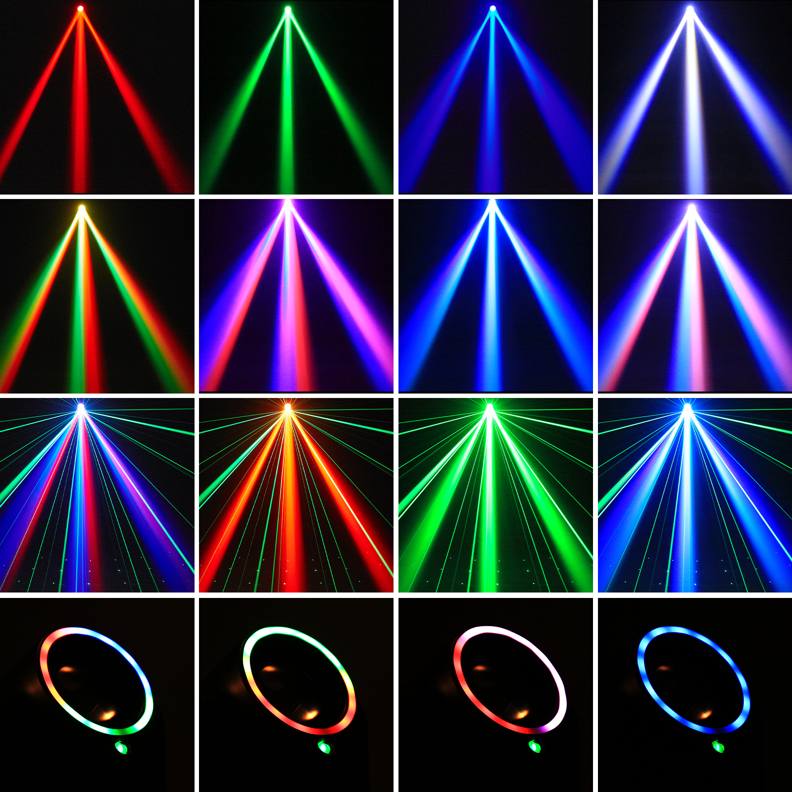 AliExpress U'King Mini 30W Spot Beam Moving Head Light LED 4IN1 RGBW Effect Strobe Stage Light DMX Sound Activated DJ Disco Bar Party Light, view 3